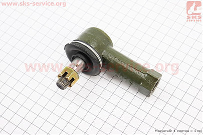 Накінечник кермовий, ліва різьба, М16, М12, конус 12-14mm, Xingtai 120 (10Т.31.015)