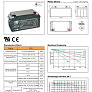 Аккумулятор 12V65Ah OT65-12 кислотный (L350*W167*H173mm) для ИБП, игрушек и др.