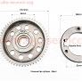 Бендикс (обгінна муфта) стартера СВ-125/150cc