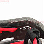 Шолом велосипедний L+ліхтар задній, знімний козирок, 19 вент. отворів, чорний матовий