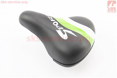 Сидіння CHILD 210x150мм, чорно-зелено-біле SPORT AZ-272BF
