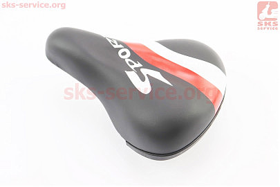 Сидіння CHILD 210x150мм, чорно-червоно-біле SPORT AZ-272BF
