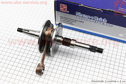 Колінвал Honda DIO AF35 (34mm) синя коробка