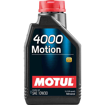 Олива моторна мінеральна д/авто 387201/4000 MOTION SAE 10W30 (1L)/102813