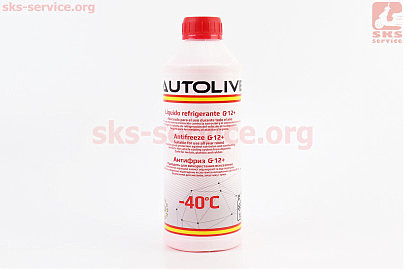 Рідина охолоджуюча -40°C "АНТИФРИЗ G12+", червониа 1L
