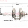 Колінвал 168F/170F (D шийки-30mm, H-85mm, L-235mm) під шліць D-25mm (є різьблення з боку шліцьів)