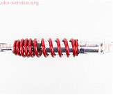 Амортизатор задній GY6/Honda - 275мм*d50мм (втулка 10мм / вилка 8мм) регул., червоний