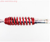 Амортизатор задній GY6/Honda - 310мм*d53мм (втулка 10мм / вилка 8мм) регул., червоний