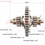 Диференціал у зборі Z-47, Z-15x16, Z-11 JR-Q12E (120-1)