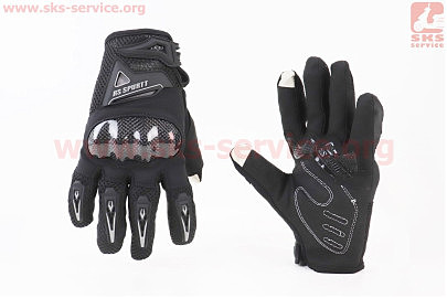 Перчатки мотоциклетні L-Чорні (сенсорний палець) тип 2