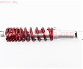 Амортизатор задній GY6/Honda - 290мм*d55мм (втулка 10мм / вилка 8мм) регул., червоний