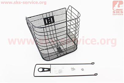 Корзина багажная передняя 26", чёрная JL-CK055 (возможны царапины, сколы, дефекты покраски)