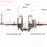 Колінвал 168F (Dшийки-30mm, H-80mm, L255mm) під шпонку D-19mm, для двигуна GX-160 — 5,5л.с.