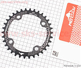 Зірка передня MTB Narrow Wide 34Т (BCD:104мм), алюмінієва, чорна