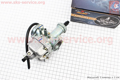 Карбюратор PZ27 СВ/CG-150 (d=27), дроссель под трос (качественная копия)