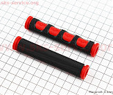 Грипсы - чехлы на рычаги тормозные РЕЗИНОВЫЕ к-кт 2шт, ЧЕРНО/КРАСНЫЕ