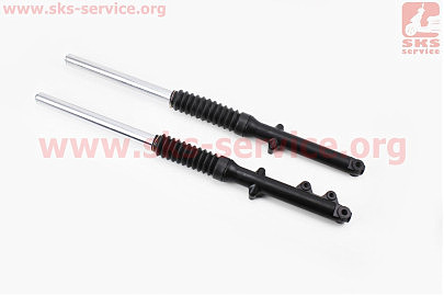 Амортизатор передний (перья), лев, прав. к-кт (диск.торм.) 755мм, черный