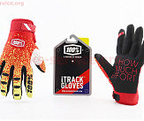 Перчатки мотоциклетные M-Красные с цветными вставками