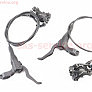 Гальмо Disk-brake гідравлічне переднє (F160/R140мм)+заднє (F180/R160мм), чорні