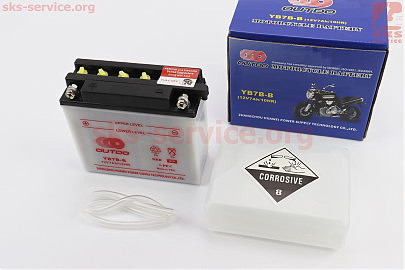 Акумулятор 12V7Ah YB7B-B кислотний (L145*W60*H130mm) "МОТО"