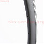 Обод 26" (559x19) V-brake "капля", 14Gх36H алюминиевый, чёрный "GRAVITY" ZLA-015B