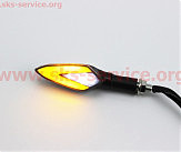 Поворот діодний на гнучкій ніжці + габарит 