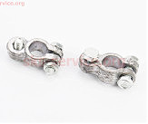 Клеммы на аккумулятор (пара + d-13mm и - d-12mm), свинец