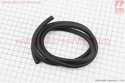 Шланг топливный 4,7x8,5мм — 1метр, чёрный