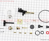 Ремонтний комплект карбюратора, 21 деталь+поплавок 168F/170F