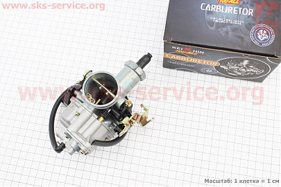 Карбюратор PZ30 СВ/CG-200 (d=30), дроссель ручной, с ускорительным насосом (качественная копия)