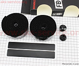 Обмотка ROAD керма 30*1900мм, з самоклеючою смугою, чорна Silicone T93