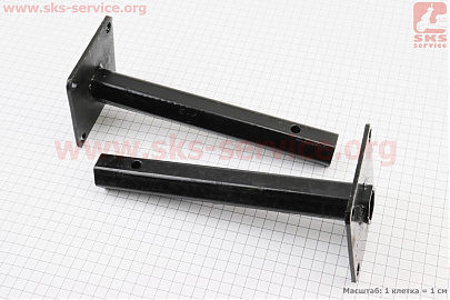 Ступица колеса на вал 23mm, 24см, 4отв.x110mm к-кт 2шт