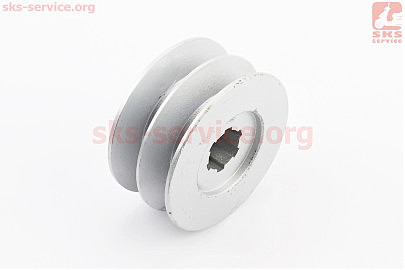 Шкив под шлиц d-25mm (D-85mm, 2-х ручейковый, два паза под ремень SPB, металл) 168F/170F/173F/177F/182F/188F/190F, 178F/186F-Дизель