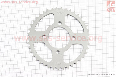 Зірка задня JD125 — 428-41Т — d=58; 4отв.*78mm