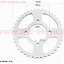 Зірка задня JD125 — 428-41Т — d=58; 4отв.*78mm