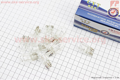 Лампа стопа (без цоколя) 12V21 / 5W T20 к-кт 10шт