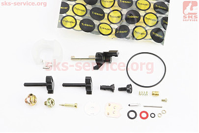 Ремонтний комплект карбюратора, 19 деталей+поплавок 168F/170F