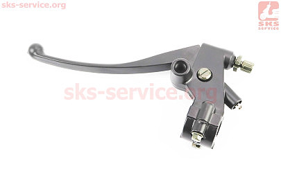 Рычаг руля левый с креплениям под зеркало (М10 правая) МОТО CG/CB/Viper-V150A, тип 4