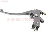 Рычаг руля левый с креплениям под зеркало (М10 правая) МОТО CG/CB/Viper-V150A, тип 4