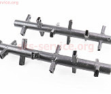 Вал фрезы к-кт 2шт, под шлиц 32mm, ширина захвата 1200mm, 24 ножа, R175/180/190/195/мототрактор