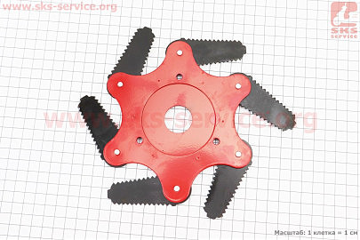 Ніж сегментний 6Тх255mm з зубами