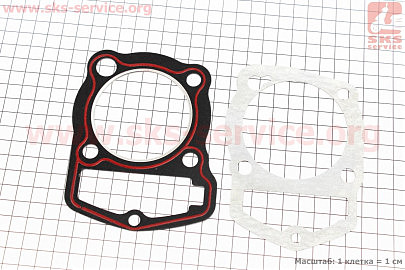Прокладки поршневої CB-150cc-62мм, к-кт 2 деталі