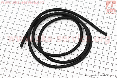 Шланг паливний 2x4мм — 1метр, чорний