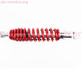 Амортизатор задній GY6/Honda - 290мм*d51мм (втулка 10мм / вилка 8мм) регул., червоний