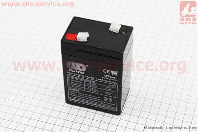 Акумулятор 6V5Ah OT5-6C кислотний (L70*W47*H101mm) для ДБЖ, іграшок та ін.