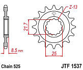 Зірка передня JT JTF1537.16RB 16х525
