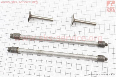 Толкатель (h-51; D-25; d-7) + штанга к-кт 4шт 186F/190F/192F