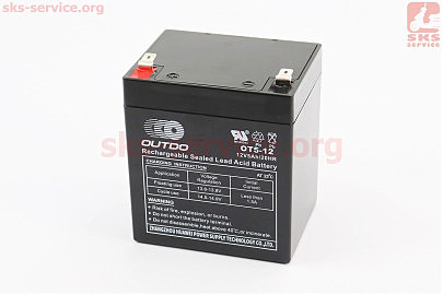 Акумулятор 12V5Ah OT5-12 кислотний (L90*W70*H102mm) для ДБЖ, іграшок та ін.