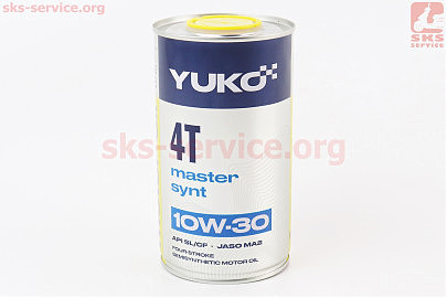 Олива 4T 10W-30 — напівсинтетична універсальна "Master SYNT", 0,6L Metal