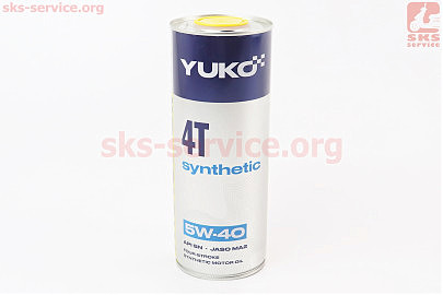 Олива 4T 5W-40 — синтетична універсальна "SYNTHETIC", 1L, Metal